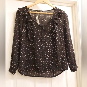 NWT Madewell ruffle top, XS